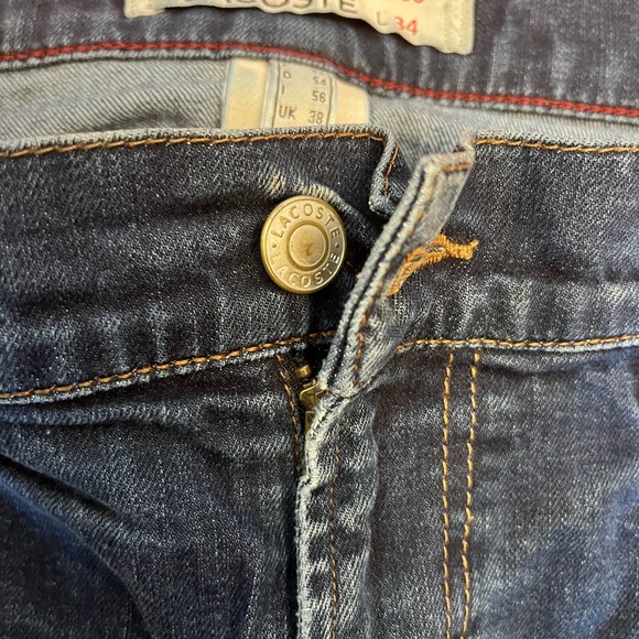 Lacoste Denim Jeans size 38 inseam 34 - Picture 3 of 10